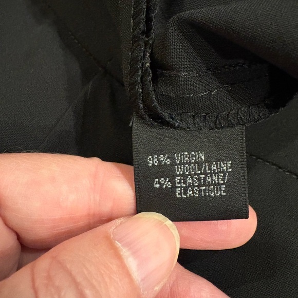 Lafayette 148 women’s trousers pants menswear sz 8 black wool - Picture 5 of 6